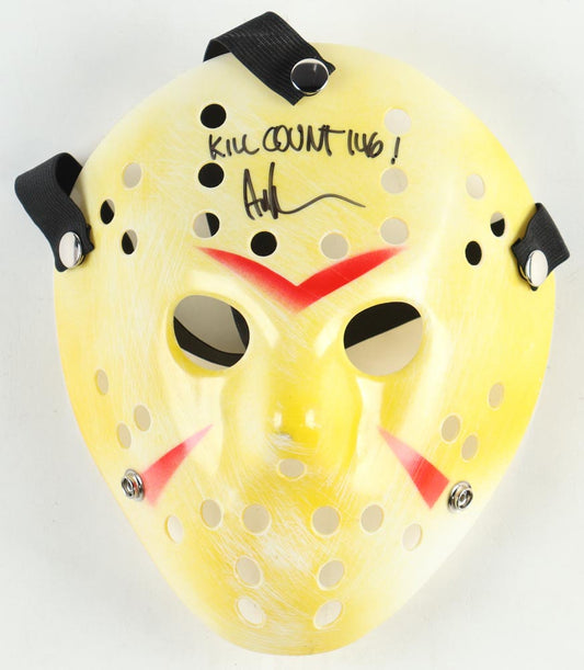 Ari Lehman Signed "Friday the 13th" Jason Voorhees Mask Inscribed "Kill Count 146!"