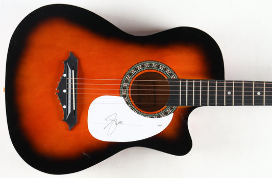 Geddy Lee Signed 38" Acoustic Guitar