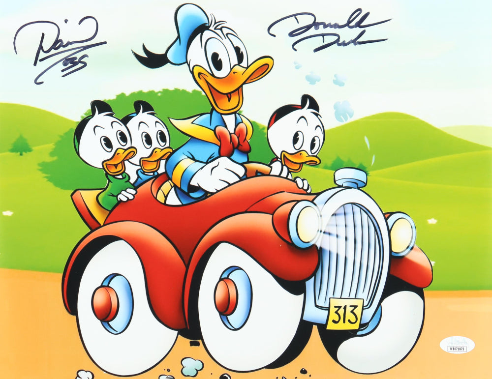 Daniel Ross Signed "Donald Duck" 11x14 Photo Inscribed "Donald Duck"