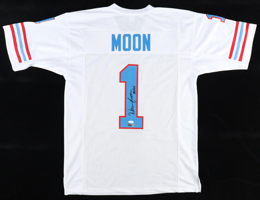 Warren Moon Signed Jersey Inscribed "HOF 06"