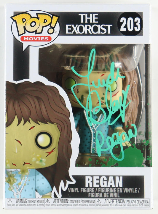 Linda Blair Signed "The Exorcist" #203 Regan Funko Pop! Vinyl Figure Inscribed "Regan"
