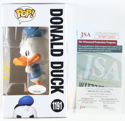 Daniel Ross Signed "Mickey And Friends" #1191 Funko Pop! Vinyl Figure Inscribed "Donald Duck"