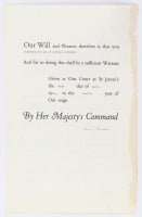 Queen Elizabeth II Signed 1960's Royal Pardon Letter