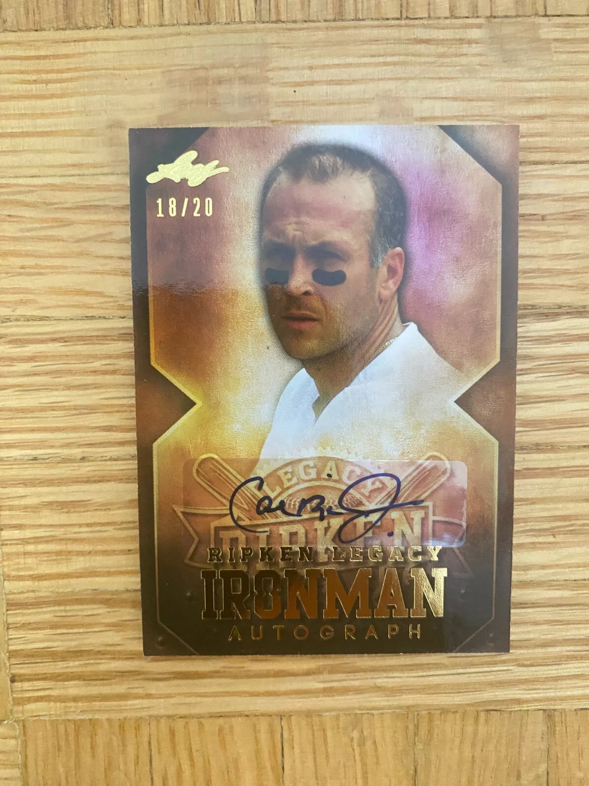 2014 Leaf Can Ripken Jr #18/20 Autograph Card