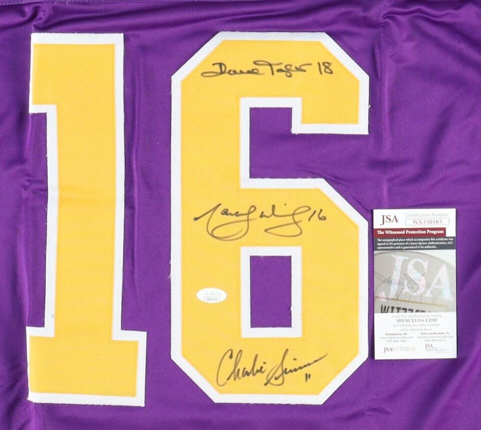 Marcel Dionne, Charlie Simmer, Dave Taylor signed Jersey. JSA Authenticated