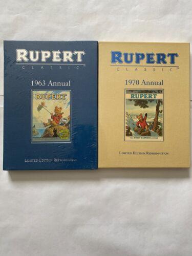 Factory sealed 1963 and 1970 Rupert the bear annual limited facsimile books ANNUAL LIMITED FACSIMILE BOOKS - Niks And Knacks