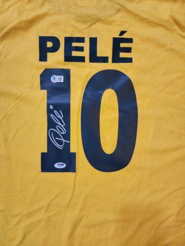 Brazil Pele Authentic Signed Soccer Jersey Auto Beckett & PSA DNA Authenticated - Niks And Knacks