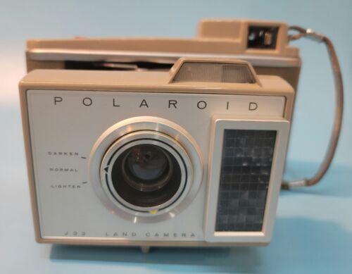 VTG Polaroid J33 Electric Eye Land Camera Original Box Leather Camera Case Flash - Niks And Knacks