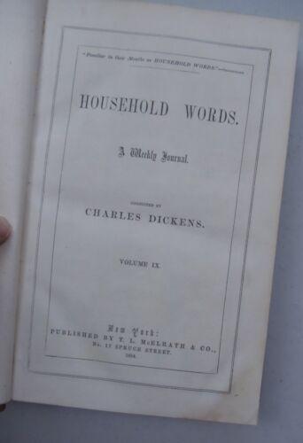 1st 1854 Charles Dickens Hard Times [entire- 20 Parts] HOUSEHOLD WORDS 600+p (NF+) - Niks And Knacks