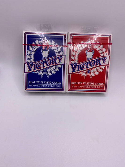 (96) Factory sealed Victory playing cards - Niks And Knacks