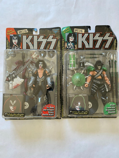 KISS McFarlane Toys 1997 Ultra Action Figures Set of 4 Sealed - Niks And Knacks