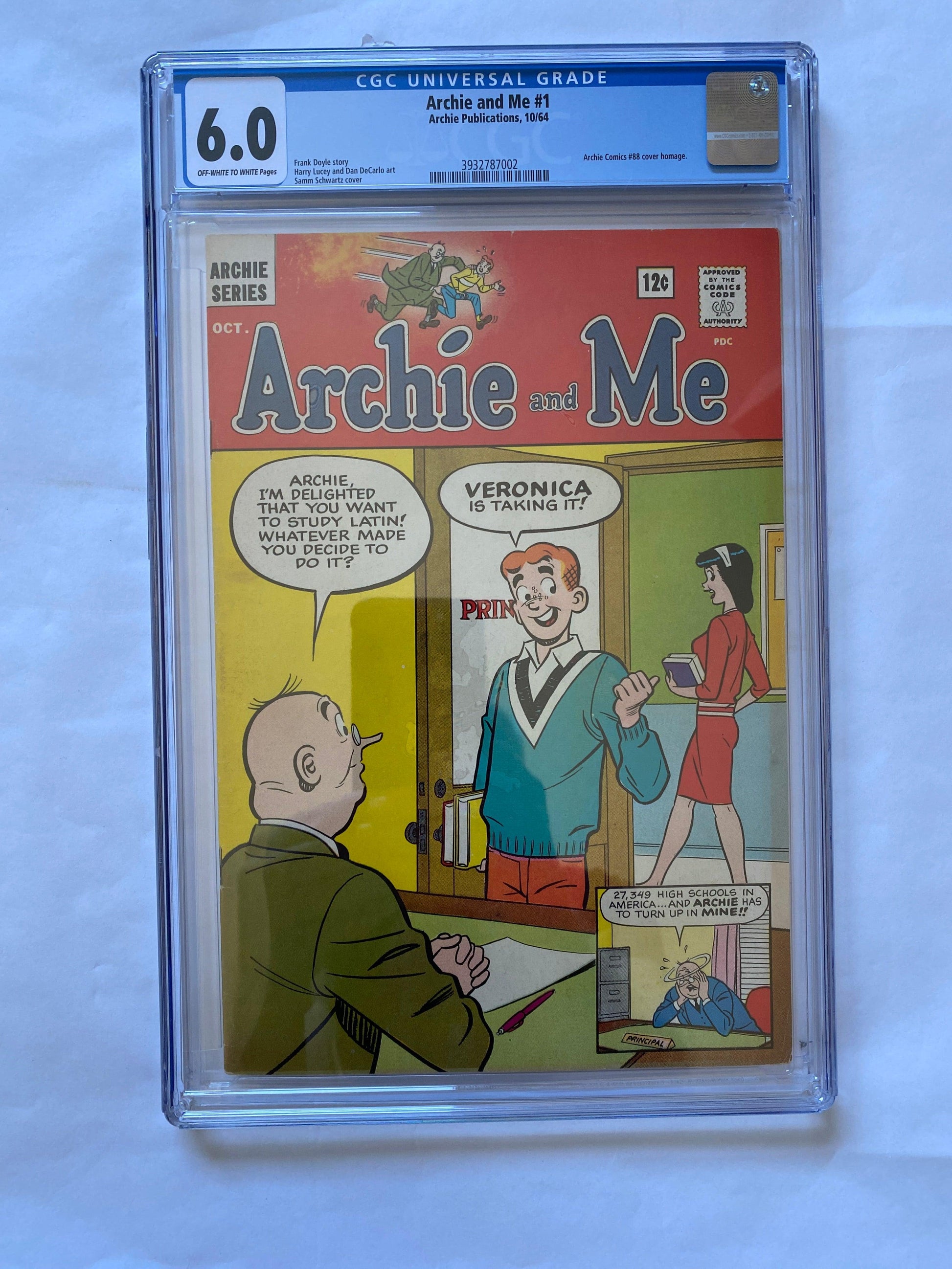 Archie And Me #1 CGC 6.0, 1964 Graded Comic Book - Niks And Knacks