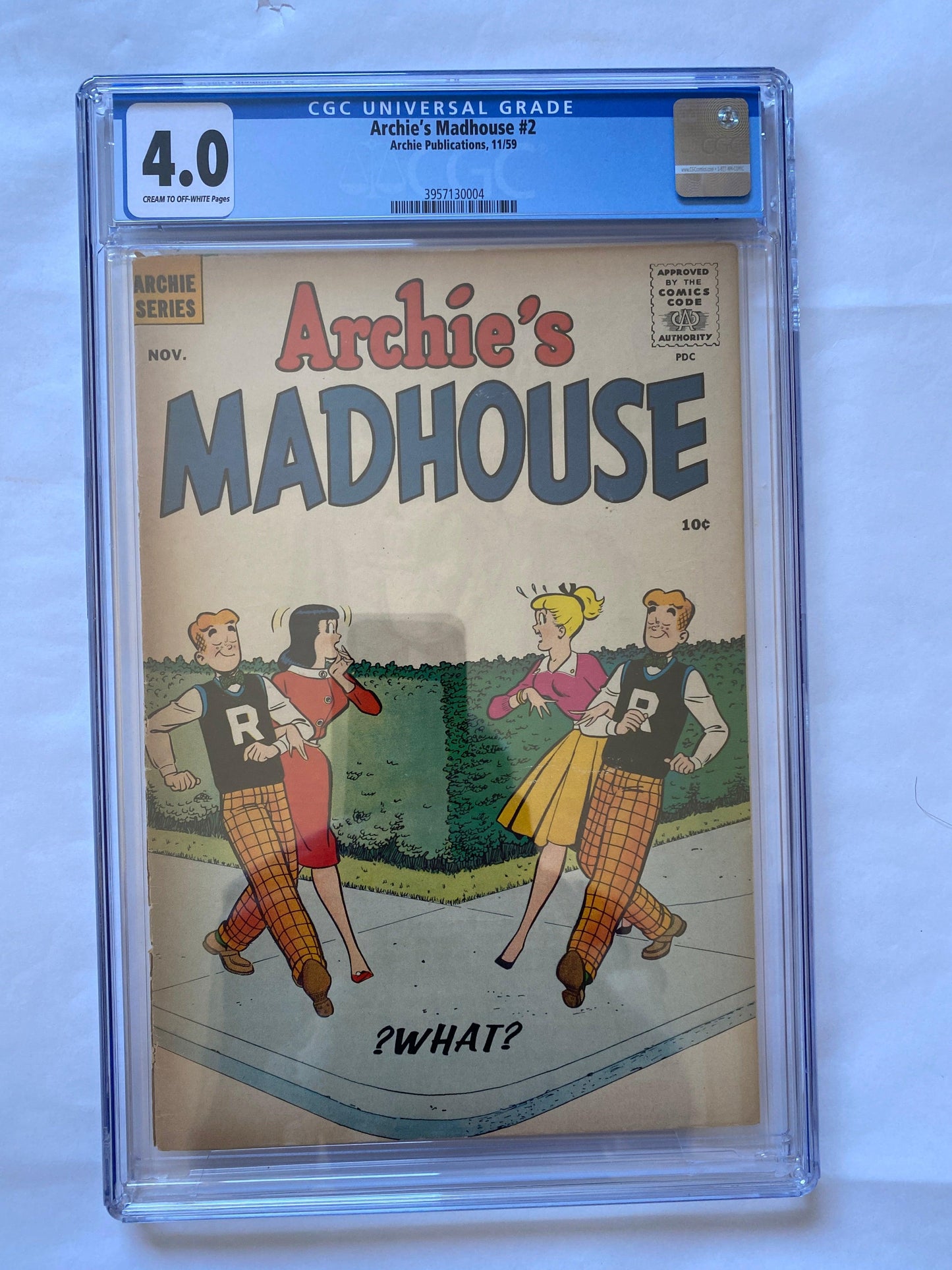 Archie's Madhouse #2 CGC 4.0, 1959 Graded Comic. - Niks And Knacks