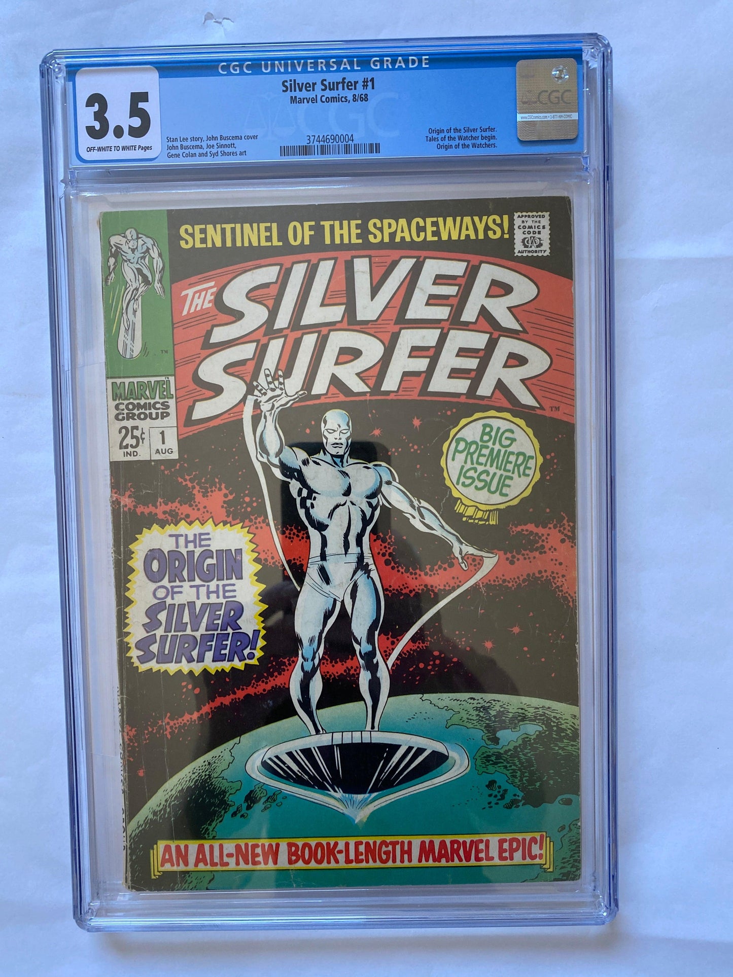 Silver Surfer #1, 1968 CGC 3.5 Graded Comic - Niks And Knacks